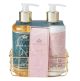 Style & Grace Signature Luxury Handcare Gift Set 280ml Hand Wash + 280ml Hand Lotion + Metallic Basket